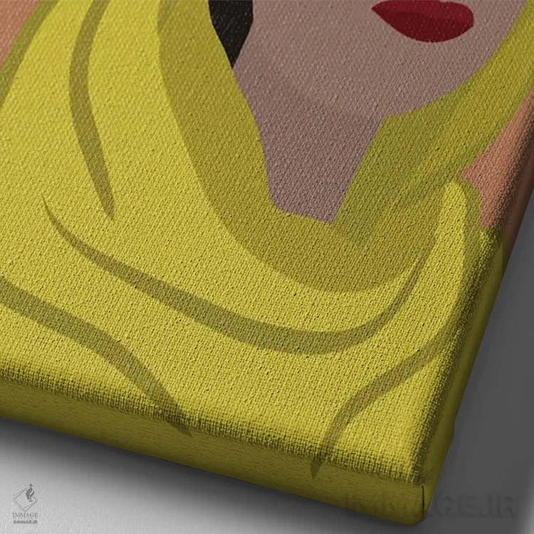 تابلو نقل قول ملاله یوسفزی اثر برینی پرینتیبلز - نمای نزدیک بافت بوم