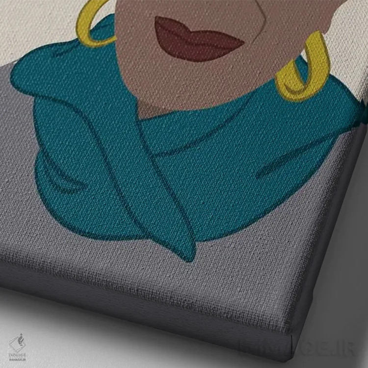 تابلو نقل قول مایا آنجلو اثر برینی پرینتیبلز - نمای نزدیک بافت بوم