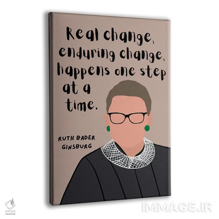 تابلو نقل قول روث بیدر گینزبرگ اثر برینی پرینتیبلز - نمای پرسپکتیو محصول