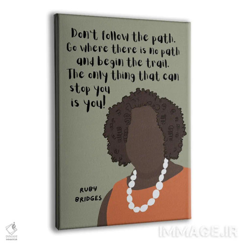 تابلو نقل قول روبی بریجز اثر برینی پرینتیبلز - نمای پرسپکتیو محصول