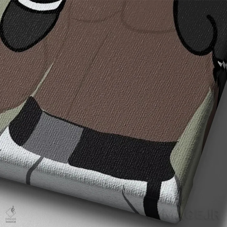 تابلو نقل قول علی (محمدعلی کلی یا شخصیت دیگر، بنا به محتوا) اثر برینی پرینتیبلز - نمای نزدیک بافت بوم