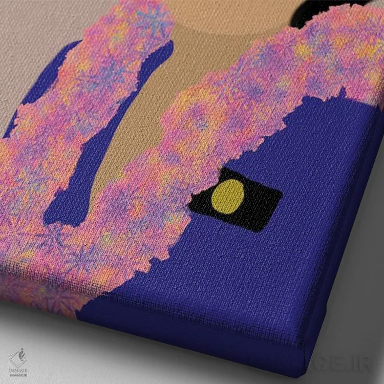 تابلو نقل قول پاتسی مینک اثر برینی پرینتیبلز - نمای نزدیک بافت بوم