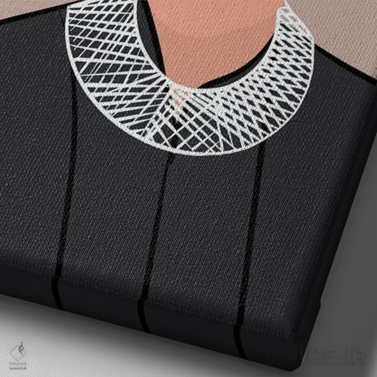 تابلو نقل قول روث بیدر گینزبرگ اثر برینی پرینتیبلز - نمای نزدیک بافت بوم