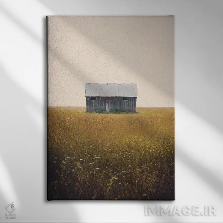 تابلو موسیقی برای سکوت اثر آنی بیلی آرت (هنرمند) - نمای روبهرو روی دیوار