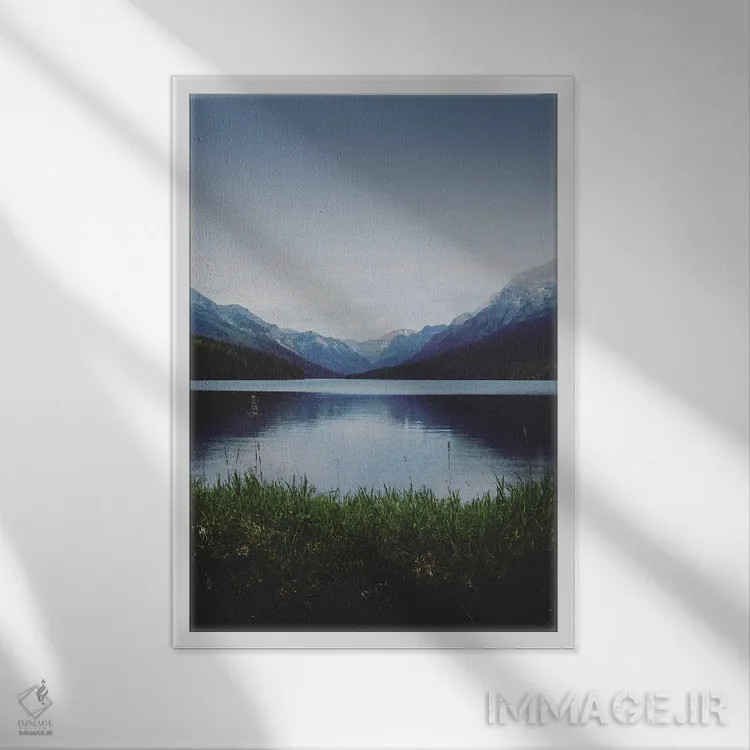 تابلو ساحل یخچالی اثر آنی بیلی آرت (هنرمند) - نمای قابدار سفید