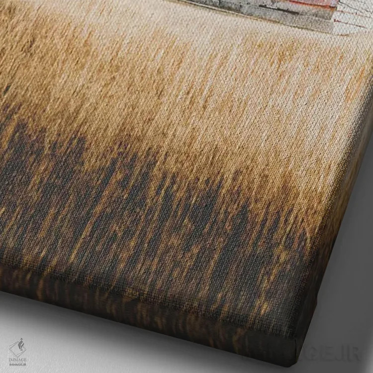 تابلو بازسازی اثر آنی بیلی آرت (هنرمند) - نمای نزدیک بافت بوم