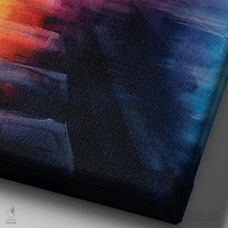 تابلو خیابان چهل و نهم غربی، منهتن، نیویورک اثر بُژنا فوخس - نمای نزدیک بافت بوم