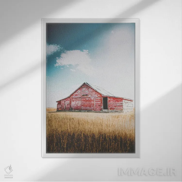 تابلو بازسازی اثر آنی بیلی آرت (هنرمند) - نمای قابدار سفید