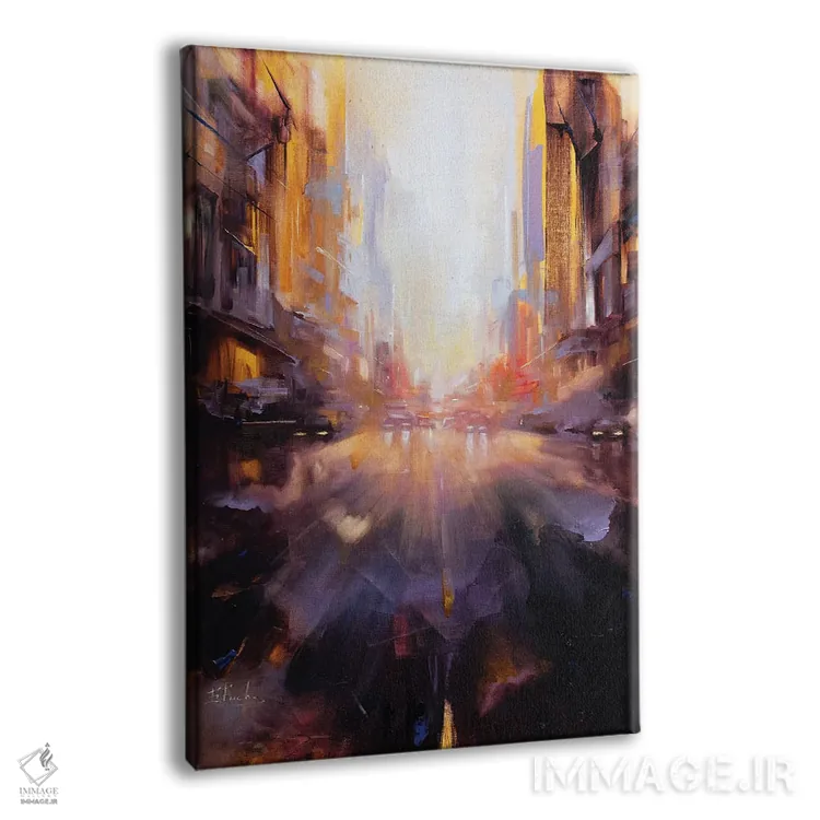 تابلو در مسیر غروب اثر بُژنا فوخس - نمای پرسپکتیو محصول