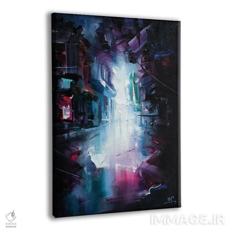 تابلو حال و هوای نئون اثر بُژنا فوخس - نمای پرسپکتیو محصول