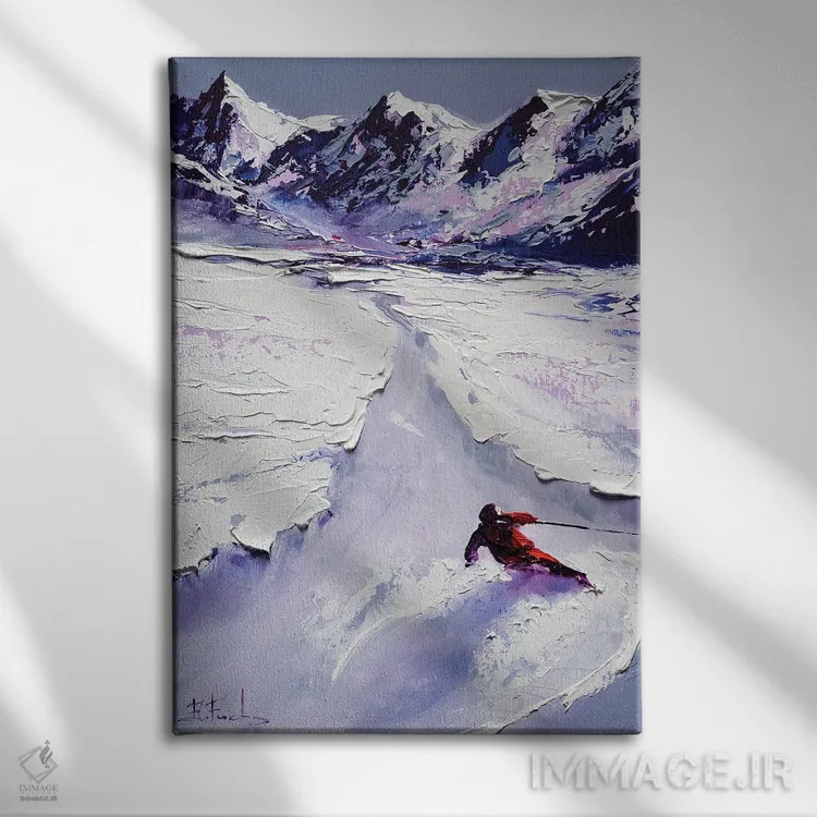تابلو سریعترین اسکیباز اثر بُژنا فوخس - نمای روبهرو روی دیوار