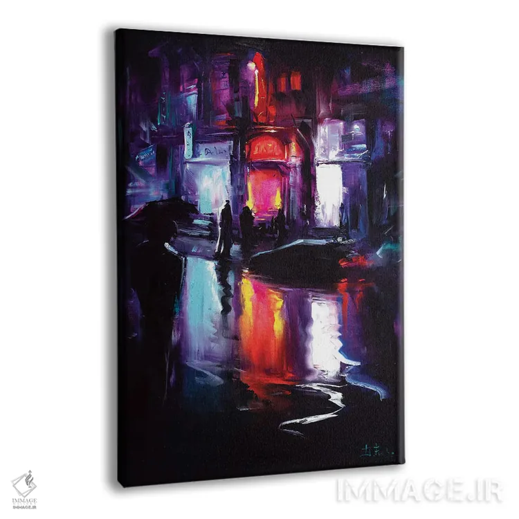 تابلو پرسههای شبانه اثر بُژنا فوخس - نمای پرسپکتیو محصول