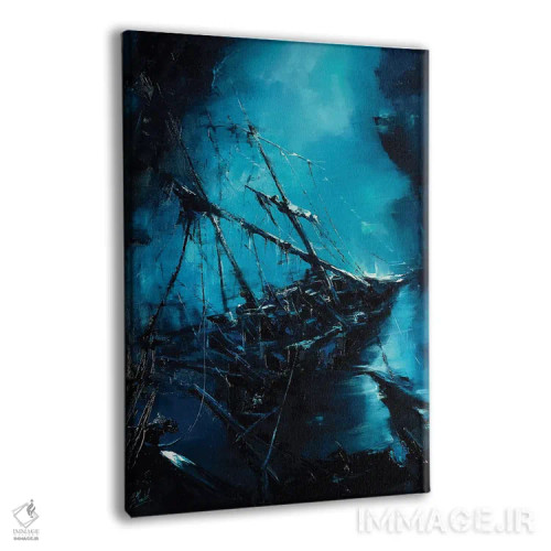 تابلو کشتی شکسته اثر بُژنا فوخس - نمای پرسپکتیو محصول