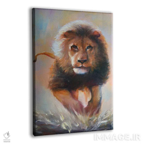 تابلو شیر اثر بُژنا فوخس - نمای پرسپکتیو محصول