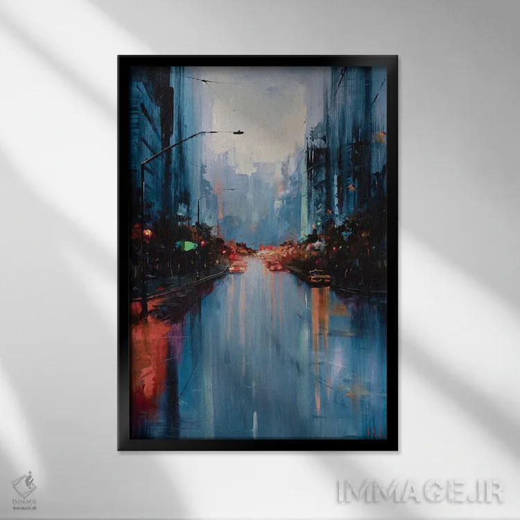 تابلو پس از باران اثر بُژنا فوخس - نمای قابدار مشکی