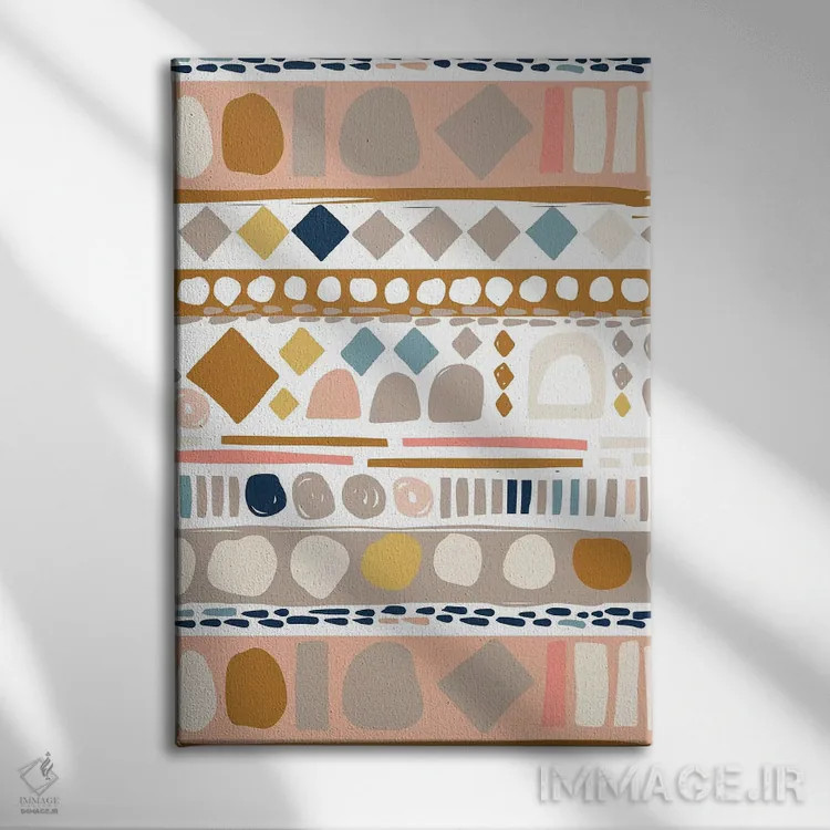 تابلو دلیر و مهربان یک اثر کارولین آلفردز - نمای روبهرو روی دیوار