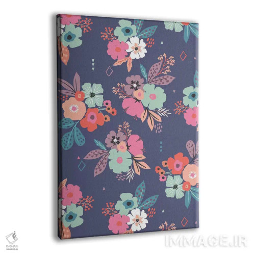 تابلو ساعت گلها ۲ اثر کارولین آلفردز - نمای پرسپکتیو محصول