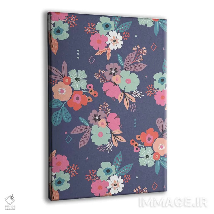 تابلو ساعت گلها ۲ اثر کارولین آلفردز - نمای پرسپکتیو محصول