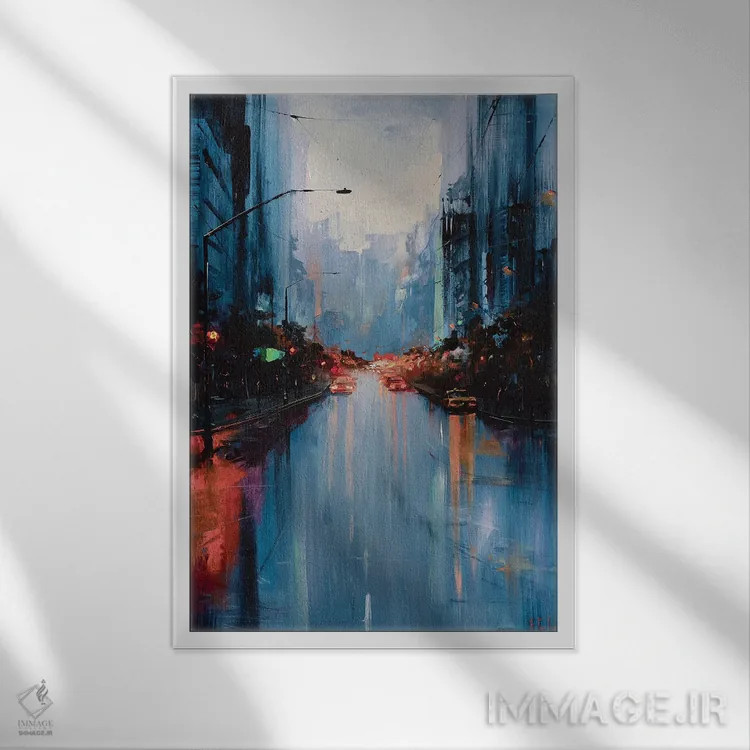 تابلو پس از باران اثر بُژنا فوخس - نمای قابدار سفید