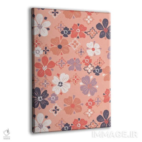 تابلو ساعت گلها ۵ اثر کارولین آلفردز - نمای پرسپکتیو محصول