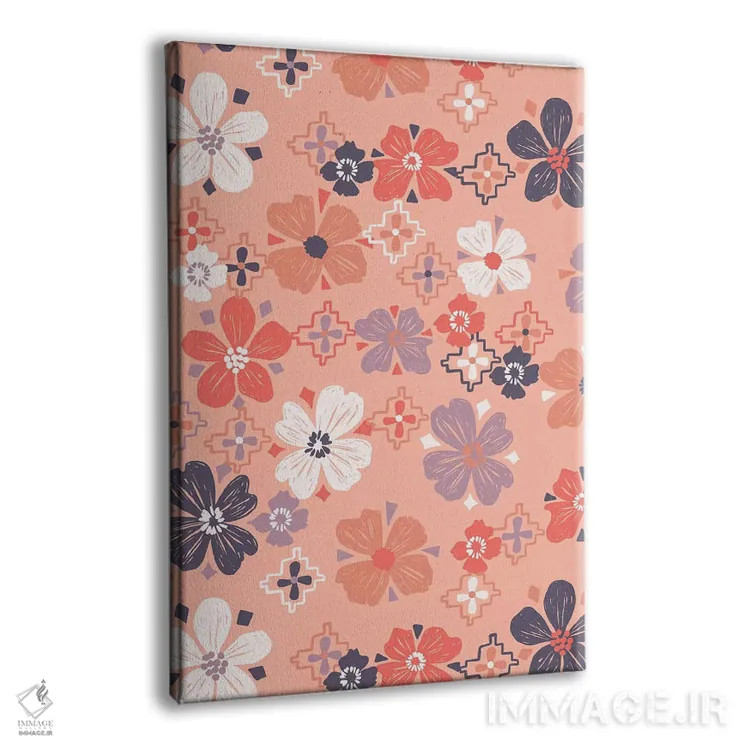 تابلو ساعت گلها ۵ اثر کارولین آلفردز - نمای پرسپکتیو محصول