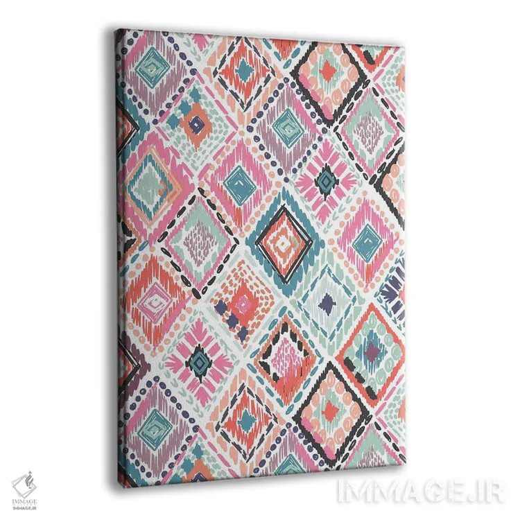 تابلو ساعت گلها ۴ اثر کارولین آلفردز - نمای پرسپکتیو محصول