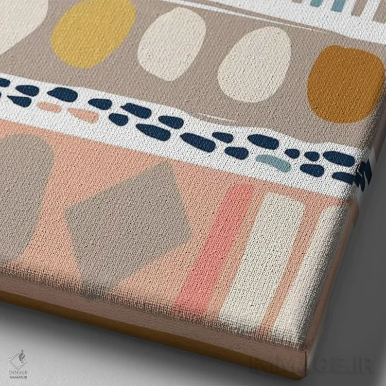 تابلو دلیر و مهربان یک اثر کارولین آلفردز - نمای نزدیک بافت بوم