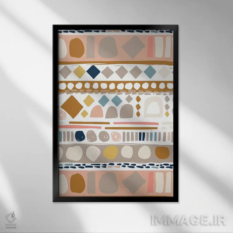 تابلو دلیر و مهربان یک اثر کارولین آلفردز - نمای قابدار مشکی