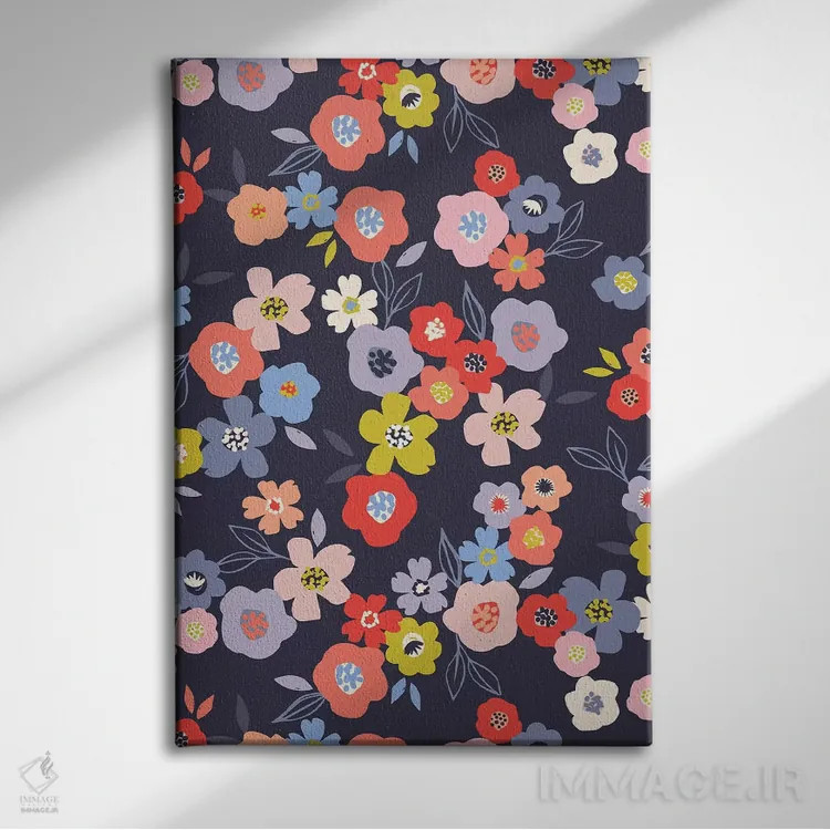 تابلو شکوفهٔ درخشان ۲ اثر کارولین آلفردز - نمای روبهرو روی دیوار