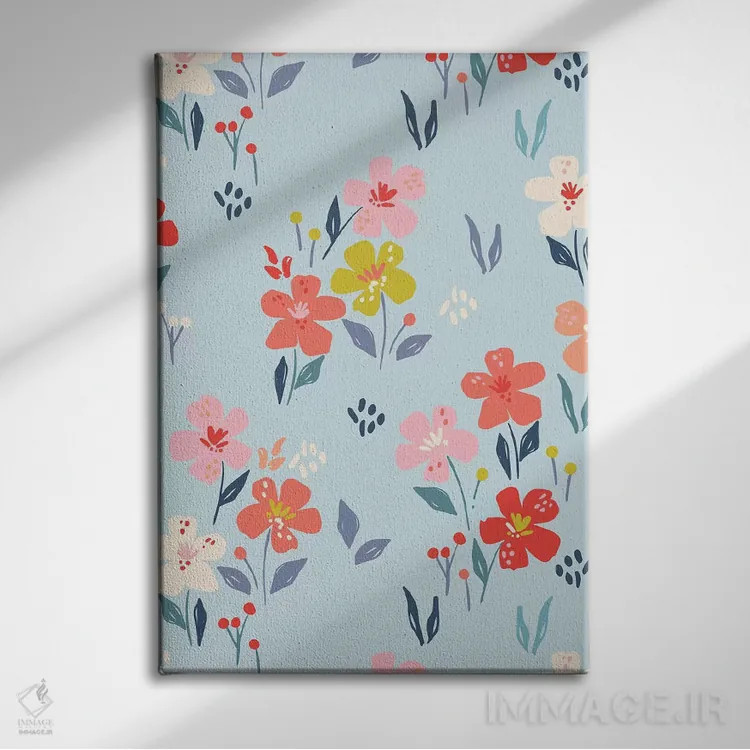 تابلو شکوفهٔ درخشان ۳ اثر کارولین آلفردز - نمای روبهرو روی دیوار