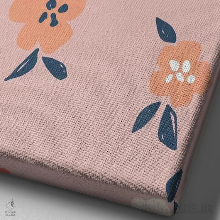 تابلو شکوفهٔ درخشان ۴ اثر کارولین آلفردز - نمای نزدیک بافت بوم