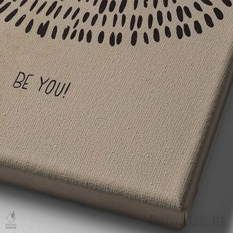 تابلو دلیر و مهربان سه اثر کارولین آلفردز - نمای نزدیک بافت بوم