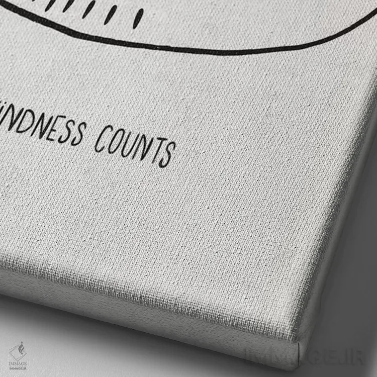 تابلو دلیر و مهربان چهار اثر کارولین آلفردز - نمای نزدیک بافت بوم