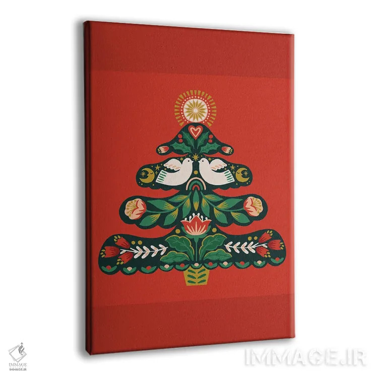 تابلو کریسمس سنتی اثر کارولین آلفردز - نمای پرسپکتیو محصول