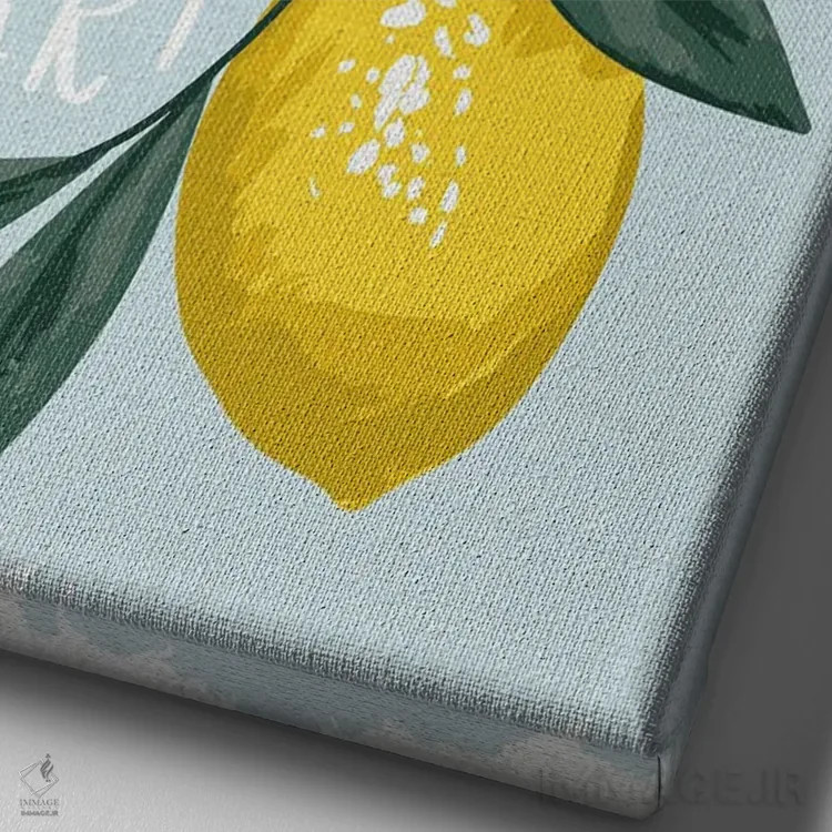 تابلو شروعی نو اثر کارولین آلفردز - نمای نزدیک بافت بوم