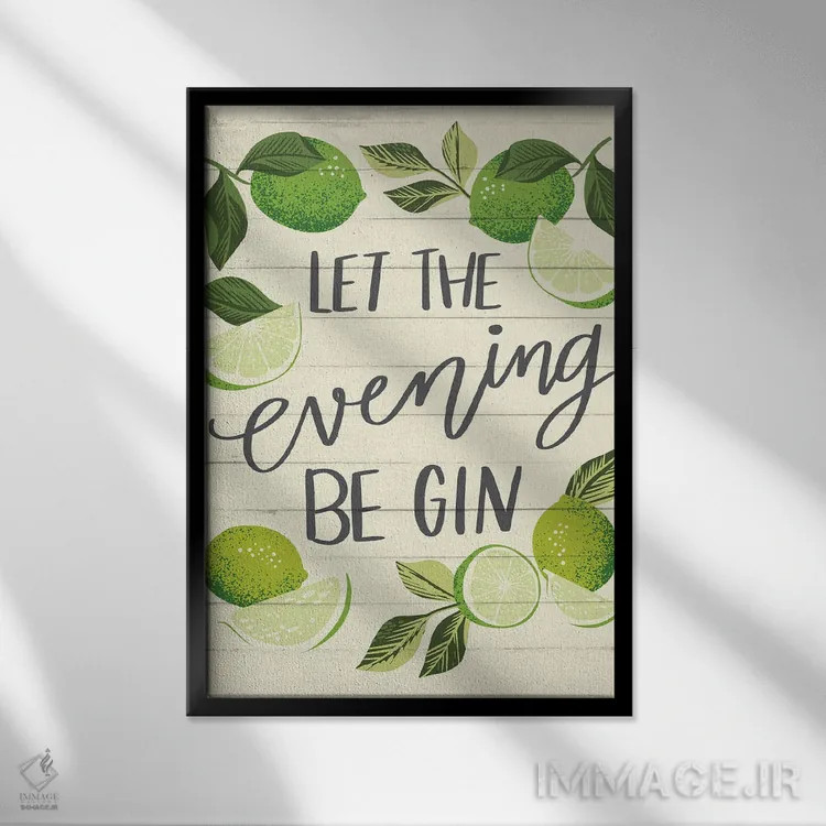 تابلو زندگی لیمویی اثر کارولین آلفردز - نمای قابدار مشکی