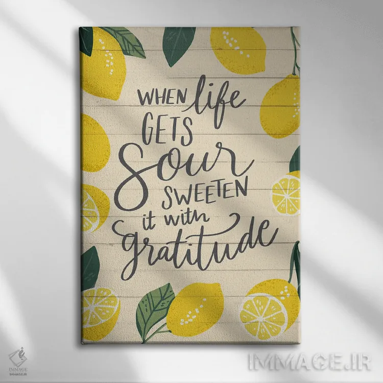 تابلو زندگی شیرین ۱ اثر کارولین آلفردز - نمای روبهرو روی دیوار