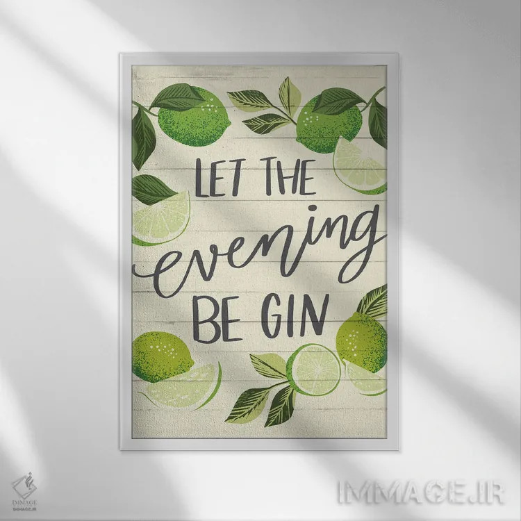 تابلو زندگی لیمویی اثر کارولین آلفردز - نمای قابدار سفید