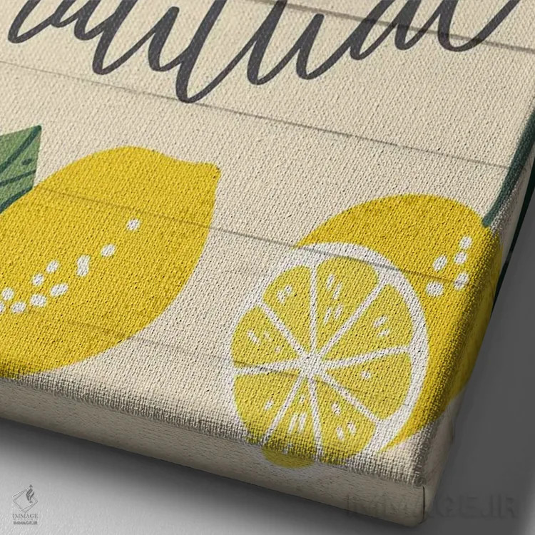 تابلو زندگی شیرین ۱ اثر کارولین آلفردز - نمای نزدیک بافت بوم