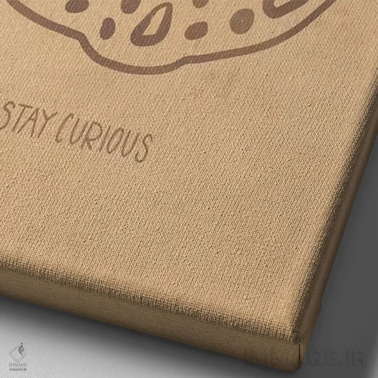 تابلو دلیر و مهربان اثر کارولین آلفردز - نمای نزدیک بافت بوم