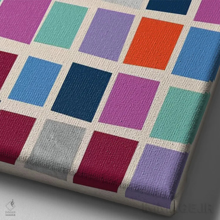 تابلو در مسیر موفقیت ۱ اثر کارولین آلفردز - نمای نزدیک بافت بوم