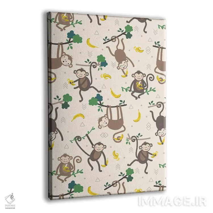 تابلو میمون کوچولو III اثر کارولین آلفردز - نمای پرسپکتیو محصول