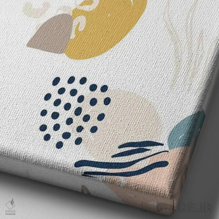 تابلو دلیر و مهربان دو اثر کارولین آلفردز - نمای نزدیک بافت بوم