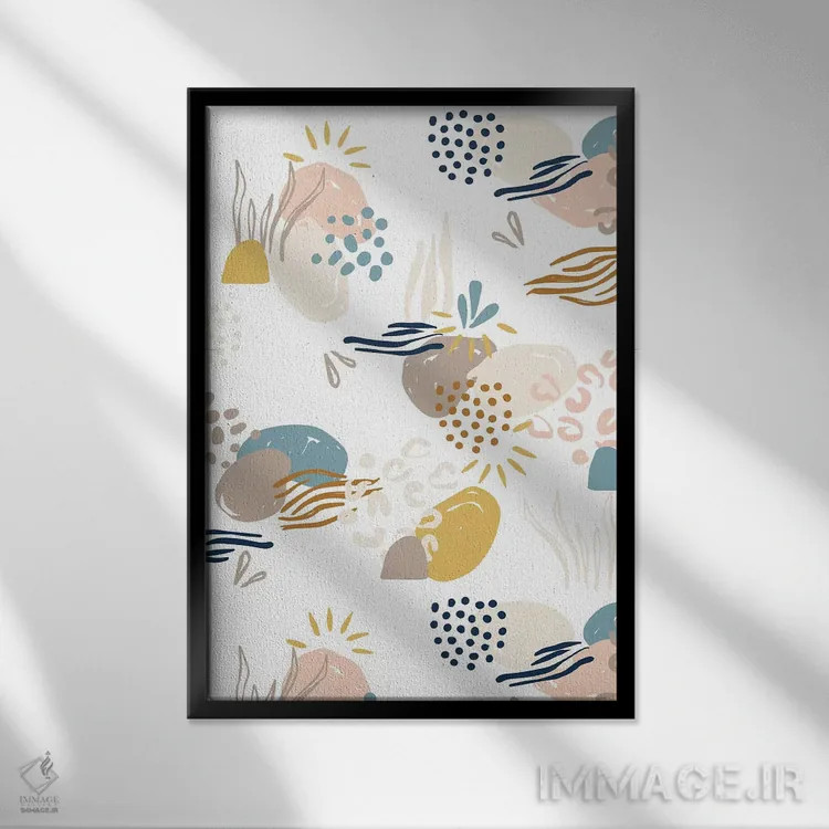 تابلو دلیر و مهربان دو اثر کارولین آلفردز - نمای قابدار مشکی