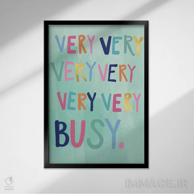 تابلو رویاپردازی روزانه ۷ اثر کارولین آلفردز - نمای قابدار مشکی