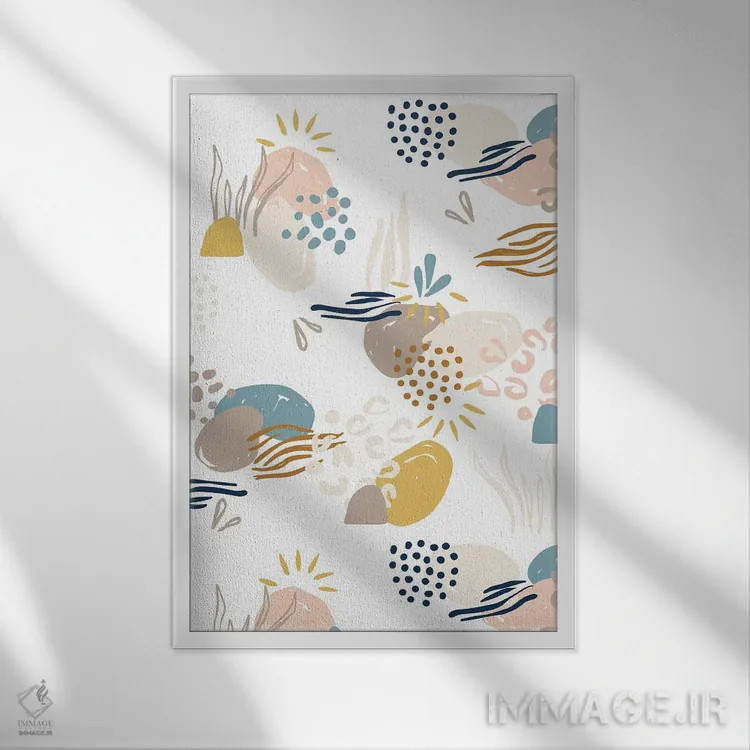 تابلو دلیر و مهربان دو اثر کارولین آلفردز - نمای قابدار سفید