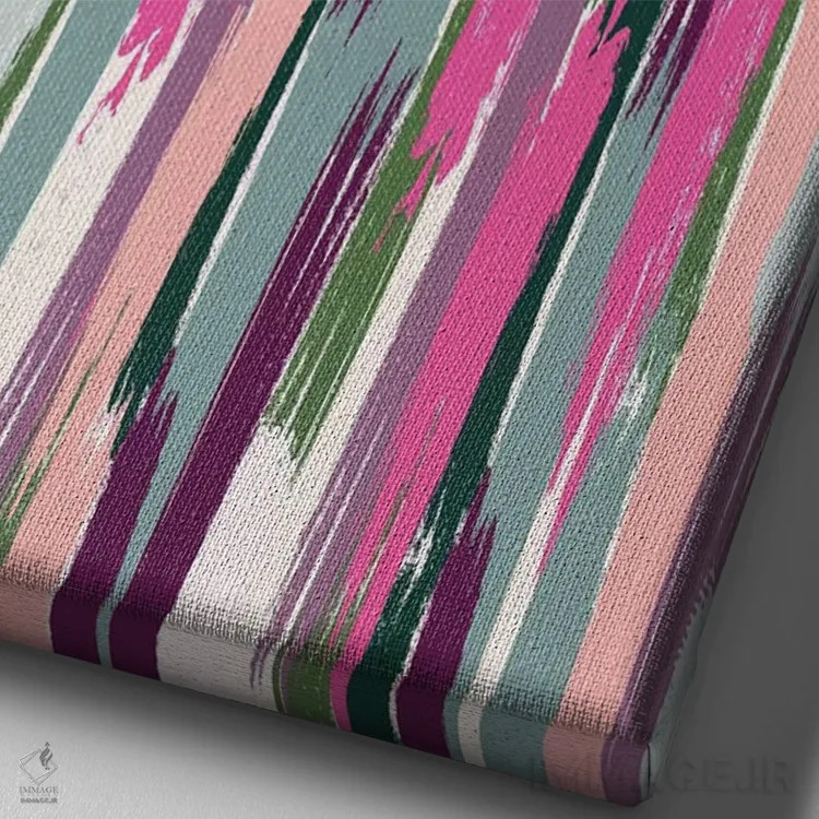 تابلو دنیز عزیز ۲ اثر کارولین آلفردز - نمای نزدیک بافت بوم