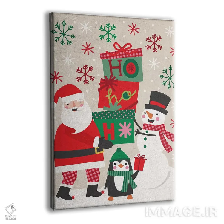 تابلو شادی کریسمس IV اثر کارولین آلفردز - نمای پرسپکتیو محصول