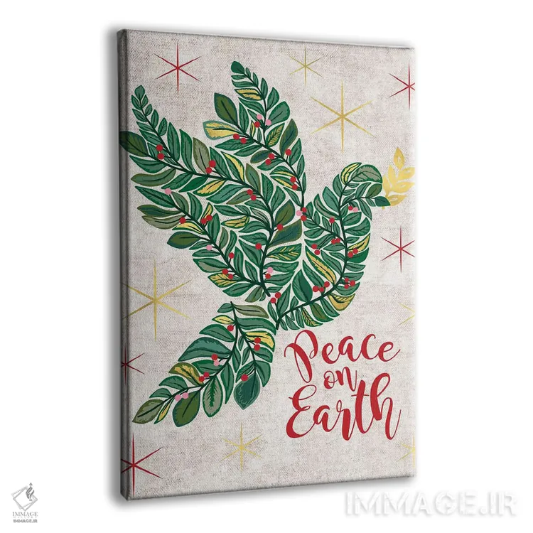 تابلو تزیین کریسمس II اثر کارولین آلفردز - نمای پرسپکتیو محصول