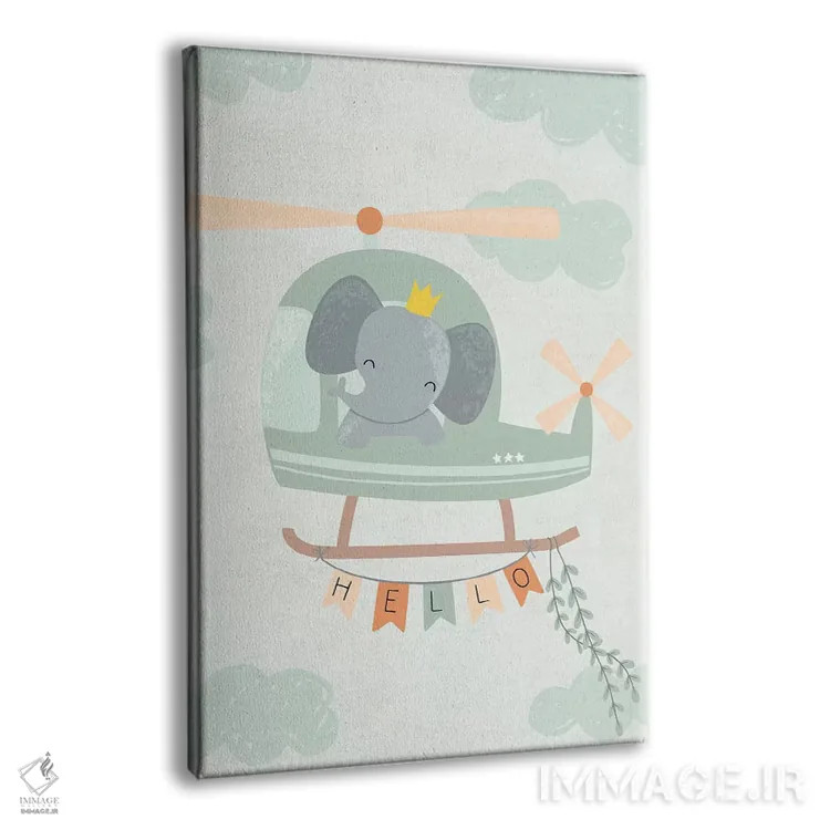 تابلو ماجراجویی نوزاد در انتظار I اثر کارولین آلفردز - نمای پرسپکتیو محصول